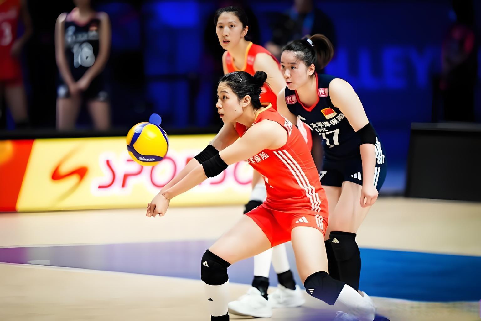 女子排球比赛日本队一举夺冠